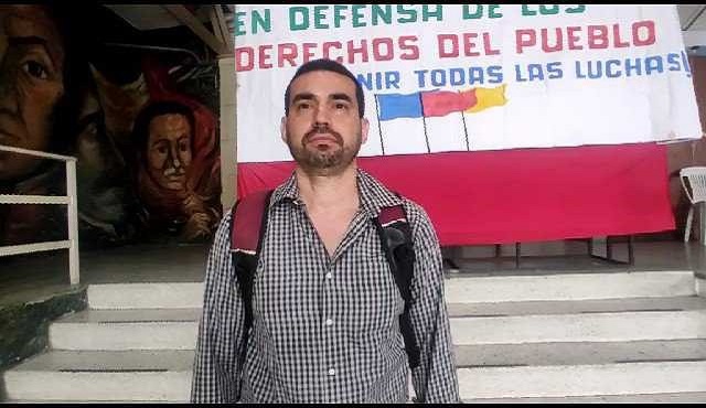 Gustavo Martínez, uno de los coordinadores nacionales de Marea Socialista