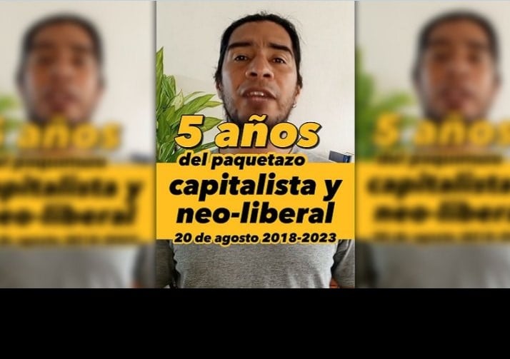 Ángel Arias,  de la Liga de Trabajadores por el Socialismo (LTS)