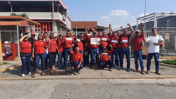 Trabajadores de Café Venezuela, unidad productiva de Barquisimeto