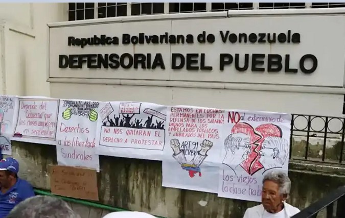Ayuno solidario en Caracas  por pensionados en huelga de la CVG