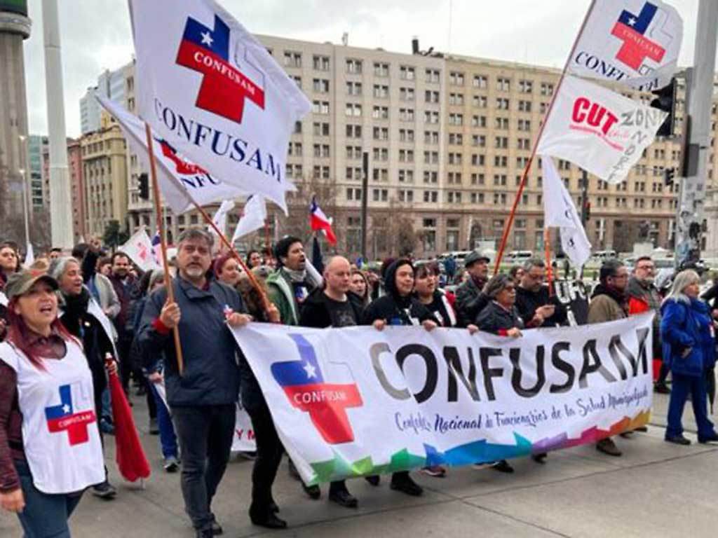 Trabajadores de la salud en Chile a paro