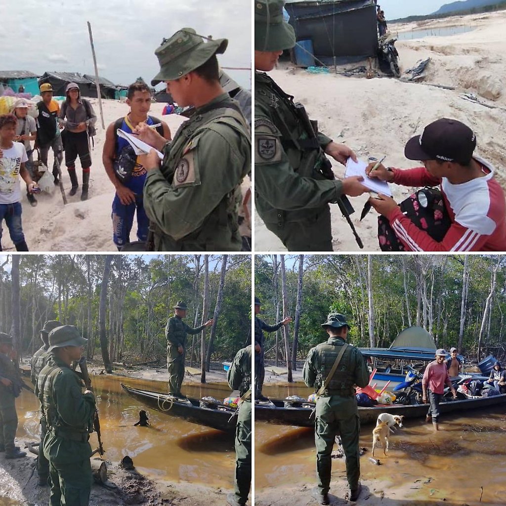 Desalojo de mineros en Yapacana estado Amazonas