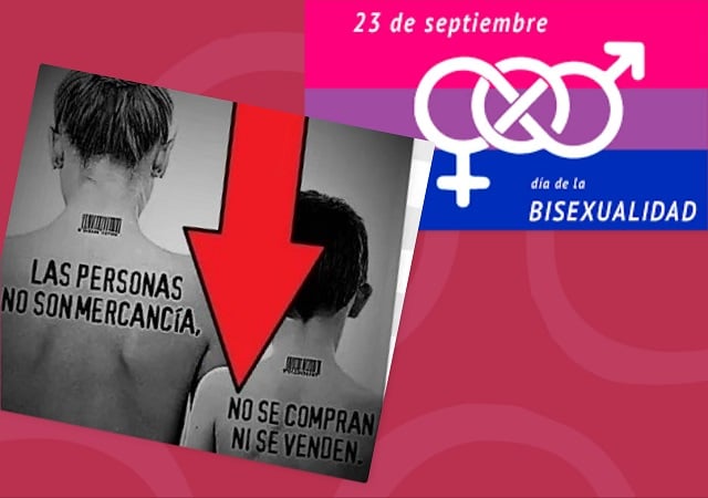 Efemérides del 23 de septiembre: Es el Día Internacional contra la Explotación Sexual y el Tráfico de Mujeres, Niñas y Niños - También es el Día de la Bisexualidad
