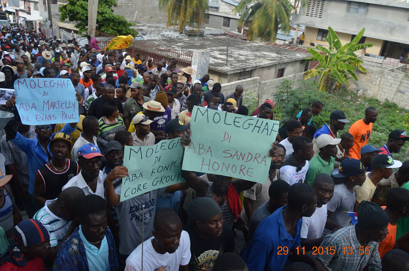 Movilización en Haití