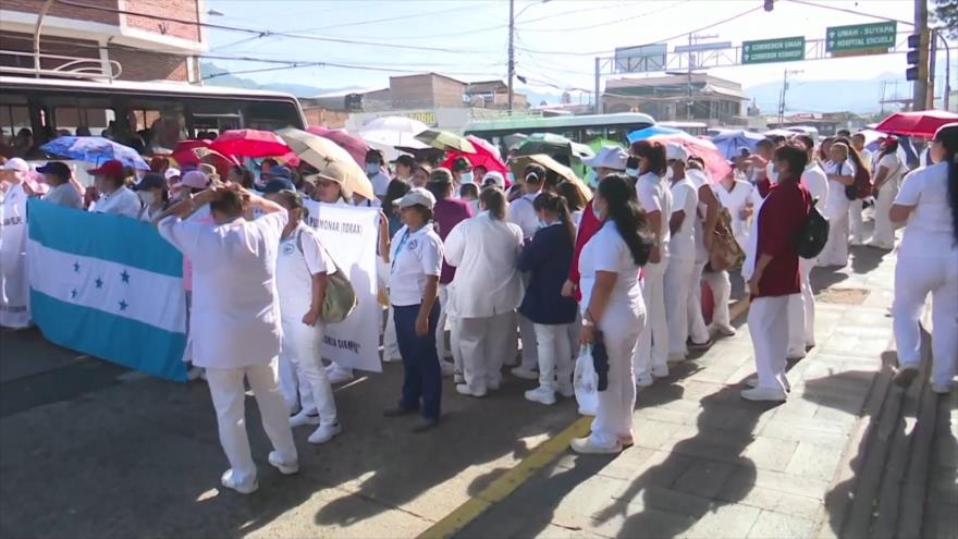 Enfermeras de Honduras en huelga