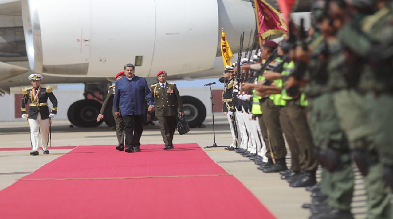 Presidente Maduro llega a Maiquetía después de gira internacional
