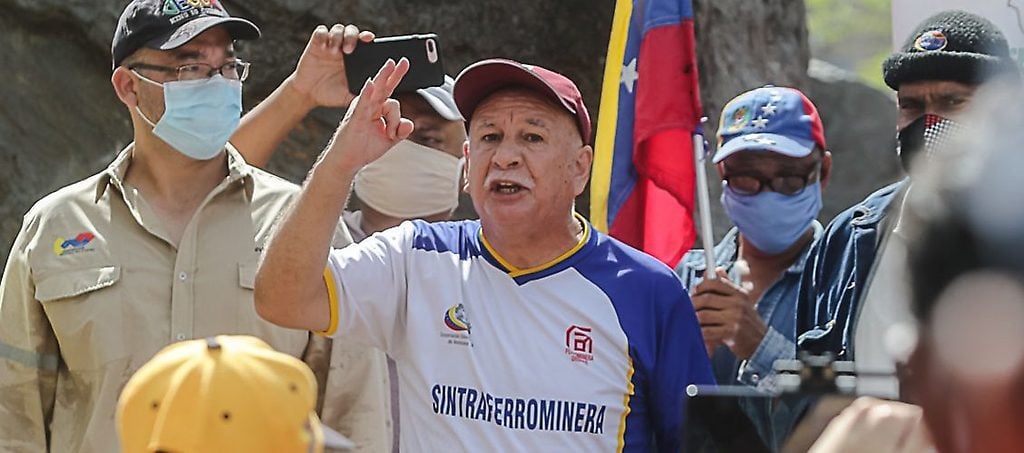 Rubén González, secretario general del sindicato de Ferrominera del Orinoco