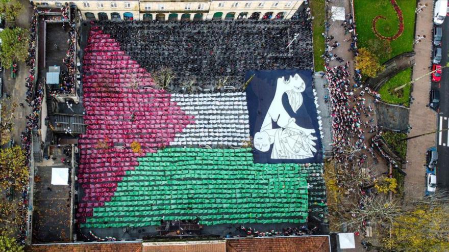 Manifestación en Guernica en solidaridad con Palestina