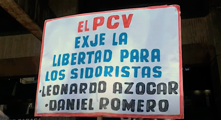 Libertad para los sidoristas Leonardo Azocar y Daniel Romero