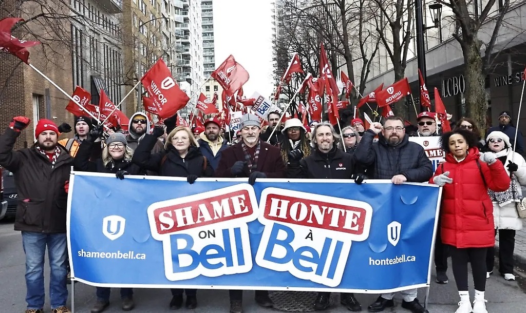 El sindicato canadiense Unifor, que representa a 21.000 trabajadores de BCE, Bell y sus filiales califica los despidos de “chantaje”
