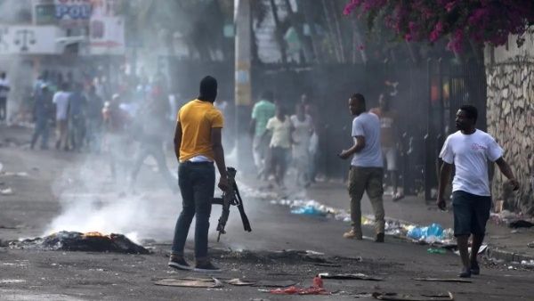 Enfrentamientos en las calles de Haití