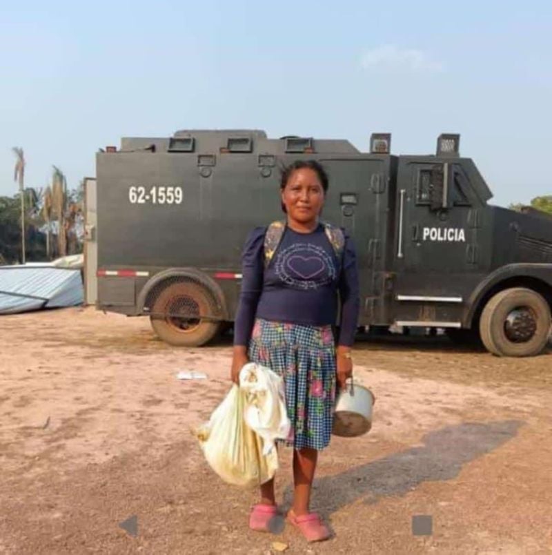 Indígenas Sikuani resistieron al desalojo de sus territorios por la policía en Colombia