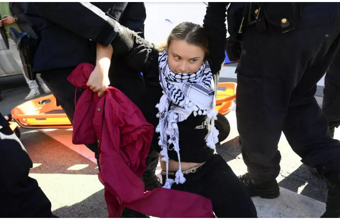 Greta Thunberg es detenida en Bruselas