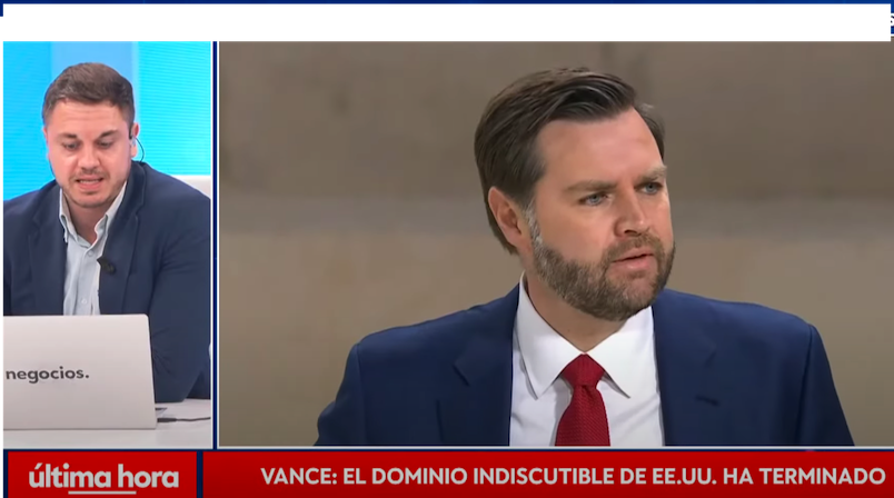 Vance desata las alarmas en EEUU: el dominio indiscutible ha terminado