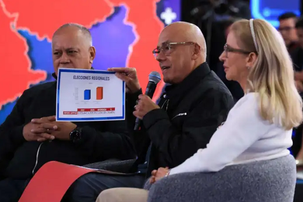 El jefe del Comando de Campaña Ven25+, mostró datos de crecimiento del chavismo tras las elecciones del domingo.