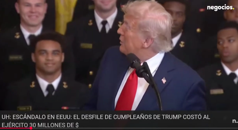 El desfile de cumpleaños d Trump coste al ejercito 30 millones de dólares