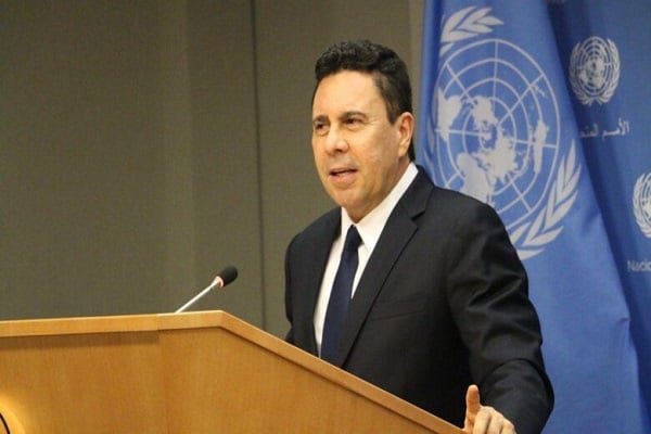 El embajador de Venezuela ante las Naciones Unidas, Samuel Moncada.