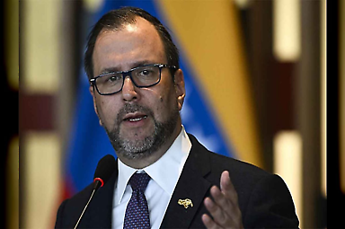 El canciller de Venezuela Yván Gil