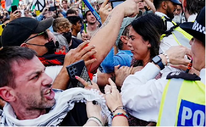 Protesta a favor de Palestine Action termina con incidentes en Londres
