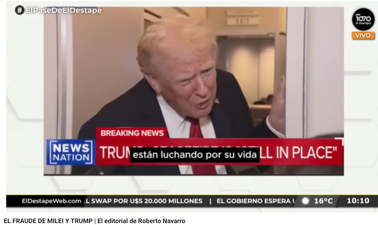 Los días por transcurrir resultan críticos, sobre todo ante la advertencia del presidente Trump de que si pierde las lecciones no va el rescate ofrecido