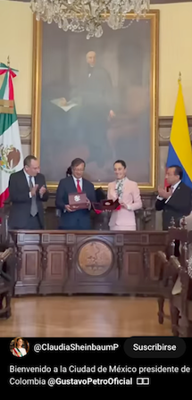 Presidente de Colombia, Gustavo Petro visita a México