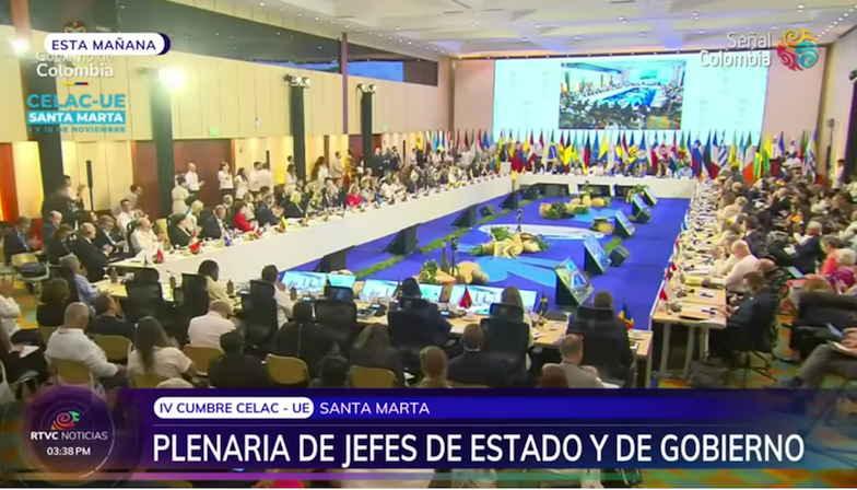 Plenaria de la IV Cumbre CELAC-UE, Samta Marta, Colombia, Nov 2025