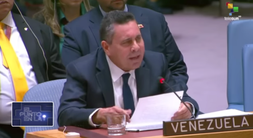 Hay un asesino en El Caribe, expresó el e  mbajador Samuel Moncada ante el Consejo de Seguridad de la ONU