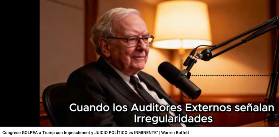 Warren Buffett: Congreso golpea a Trump con Impeachment y juicio político es inminente