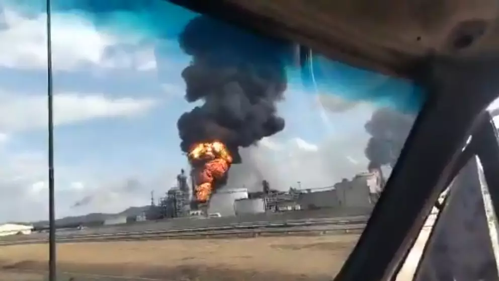 Explosión en planta de nafta Petrocedeño en Anzoátegui