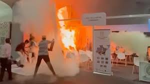 Un incendio interrumpe a la COP30 en Belém, Brasil