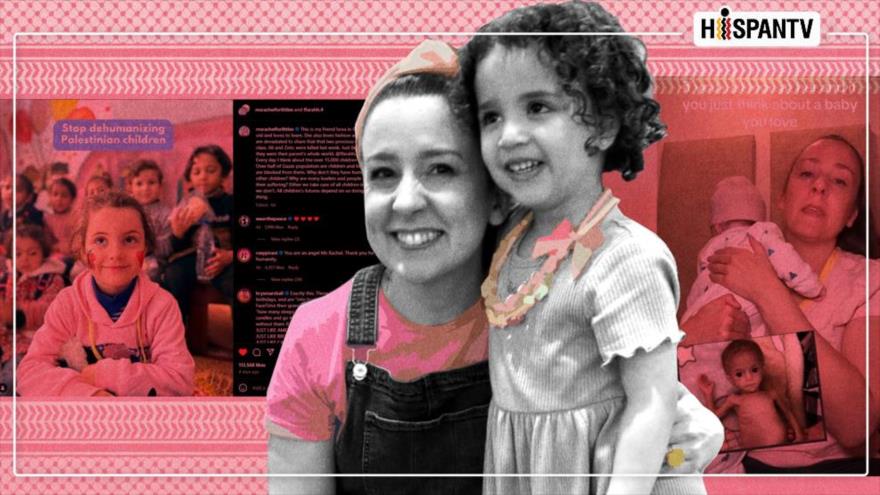 Rachel Griffin Accurso, una estrella de YouTube, se convirtió en blanco de calumnias sionistas por visibilizar la difícil situación de los niños de Gaza.