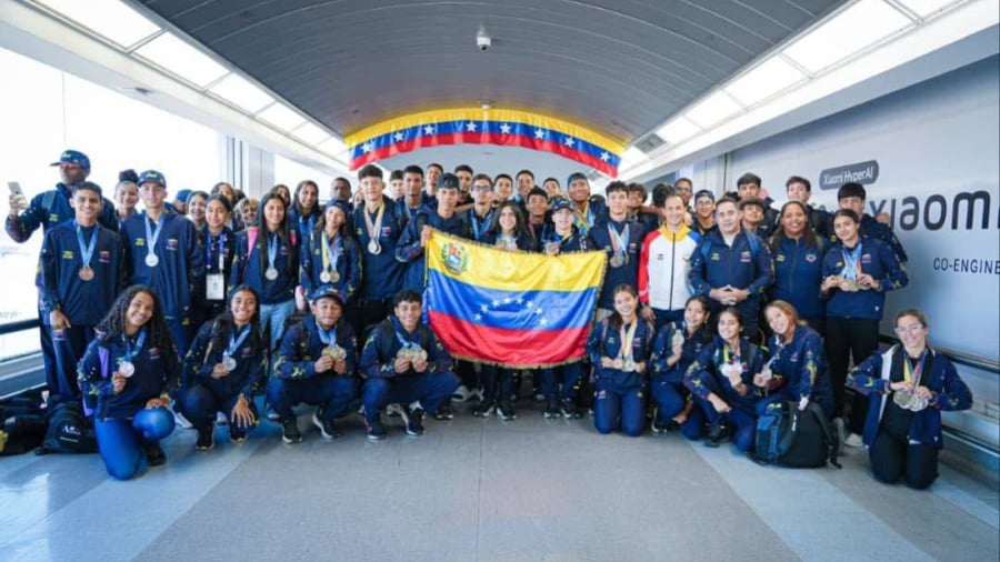 Selección venezolana campeona de los IV Juegos Escolares Centroamericanos y del Caribe, en Córdoba, Colombia