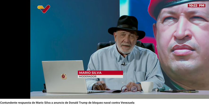  Contundente respuesta de Mario Silva a anuncio de Donald Trump de bloqueo naval contra Venezuela