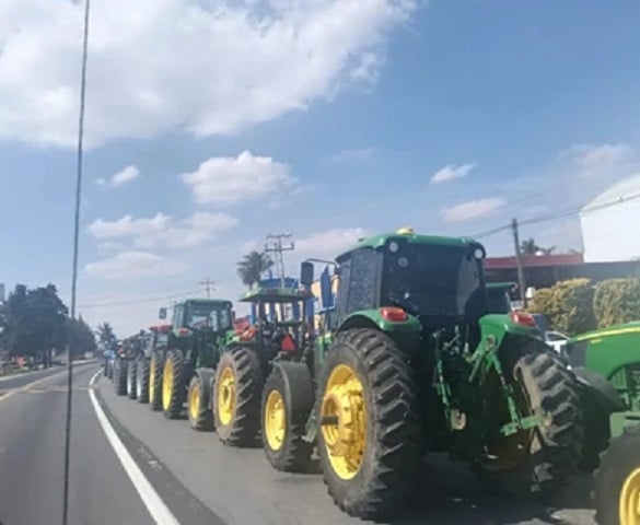 Protesta de agricultores en México