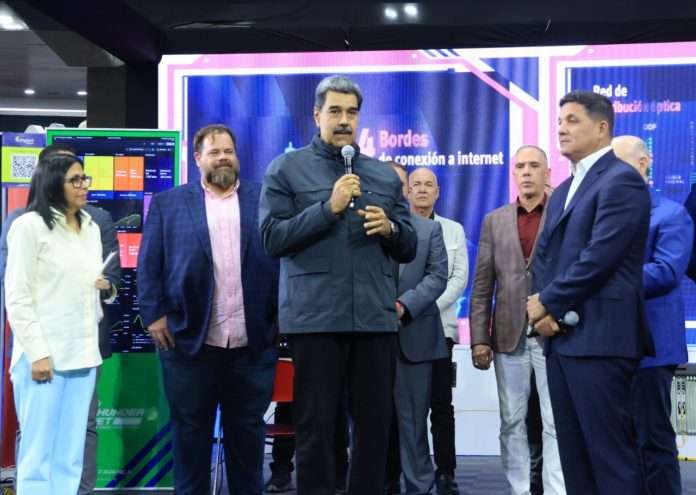 El presidente Maduro durante la presentación del balance 2025 de los Motores Productivos, realizado en el Poliedro de Caracas.