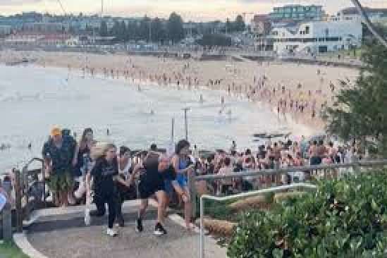 Bondi Beach, en el este de Sidney, Australia