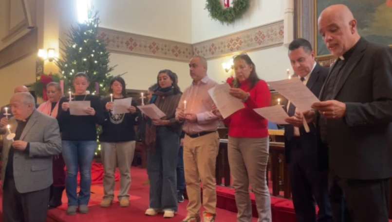 La vigilia realizada en la Iglesia Luterana Trinity buscó hacer un llamado por la paz y el diálogo entre Venezuela y EE.UU. como solución diplomática a las agresiones estadounidenses.