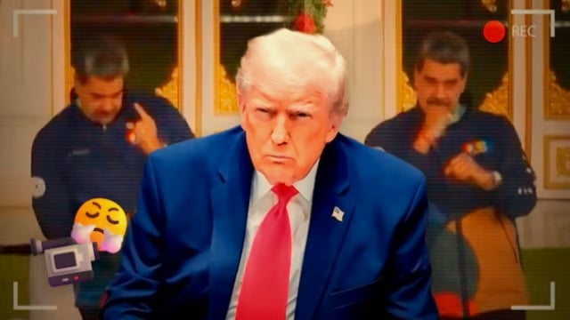 Trump Molesto con Maduro a quien acusa de imitarlo, a pesar de que Nicolás responde mejor al ritmo que Trump que presenta rigidez motriz