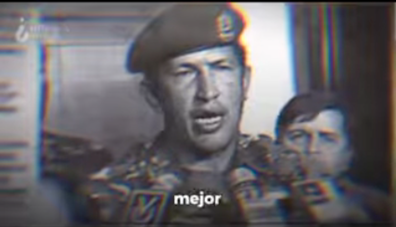 El comandante Hugo Rafael Chávez Frías el 4 de febrero de 1992