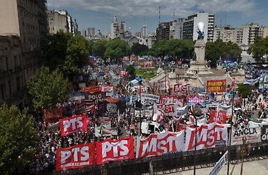 Jornada de lucha contra la reforma laboral de Milei